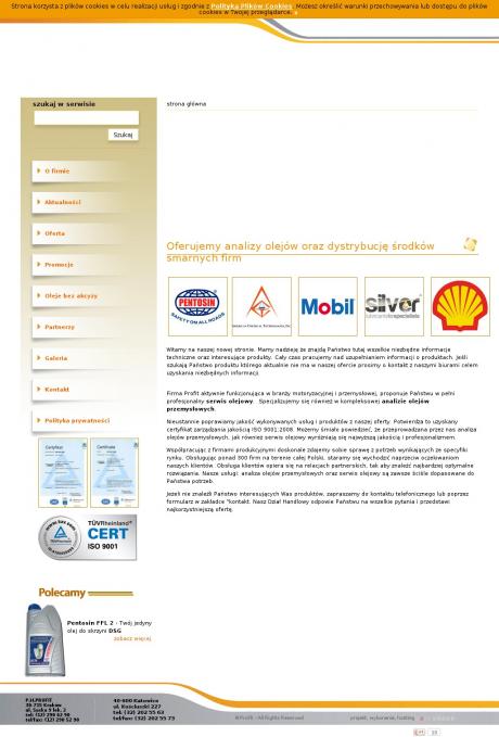 Profit. Autoryzowany dystrybutor Esso, Mobil, Shell, Statoil
