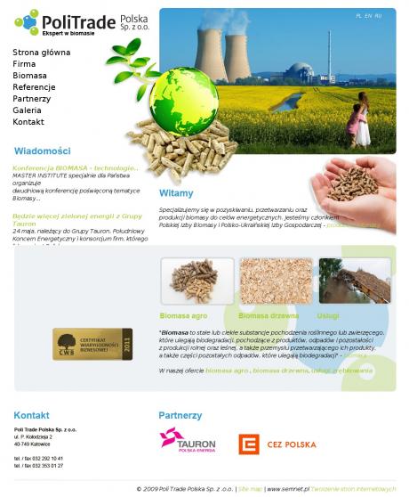 Poli Trade Polska. Biomasa, pellet, brykiet